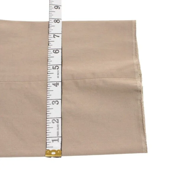 Hiltl NWT Dress Pants Size 34 US Contemporary Fit in Solid Beige Cotton Blend